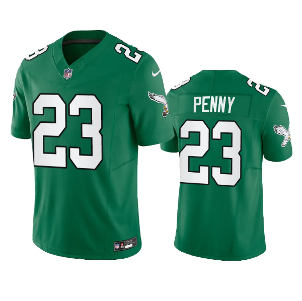Men's Philadelphia Eagles #23 Rashaad Penny Green 2023 F.U.S.E. Vapor Untouchable Stitched Football Jersey